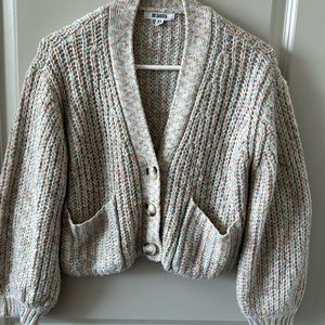BB Dakota | All the Feels Cardigan | light marled | XS